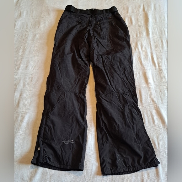 Obermeyer women's size 8 black snow pants with belt style # 35137 - Picture 6 of 9